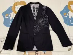 Desigual テーラードジャケット 刺繍　グラフィック サイズ 48