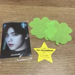 TXT トゥバ　スビン　ツインウエハース　シール　星　落下物　クローバー