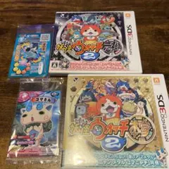 3DS 妖怪ウォッチ2 本家　元祖　2本セット　付属カード2枚付き