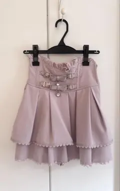 LIZLISA 2連リボンベルトスカパン