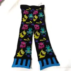 未使用品★モンスタースパッツ パンツ 総柄 可愛い カジュアル ガラガラ