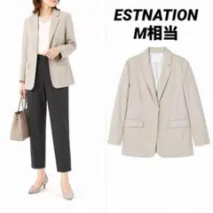 【即日発送】ESTNATIONガルゼテーラードジャケット　M相当のサムネイル
