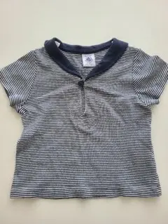 PETIT BATEAU セーラーカラー Tシャツ 12m/74cmのサムネイル