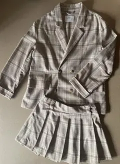 ZARA チェック柄スーツ 11-12 150