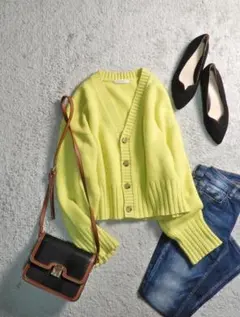 マカフィー トゥモローランド ウールカシミヤ ニット カーディガン S 素敵色