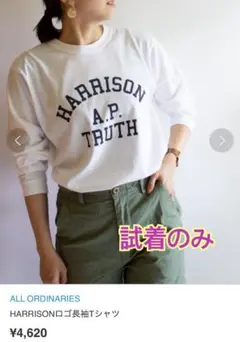 ロゴtシャツ 長袖