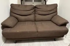 【最終お値下げ】NITORI ファブリックソファ 2人掛け　キャッツ3 DBR 値引き済】NITORI ファブリックソファ 2人掛け キャッツ3 DBR