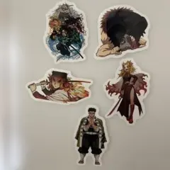 鬼滅の刃 ステッカー 5枚セット