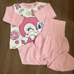 新品未使用　アンパンマン パジャマセット 80cm ピンク 腹巻きのサムネイル