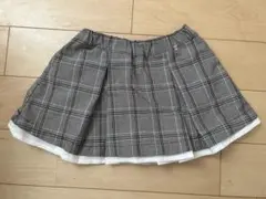 チェック柄スカート スカッツ petit main プティマイン