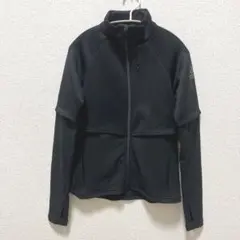 【880】adidas トラックジャケット　素材切替　指通しあり　レディースM