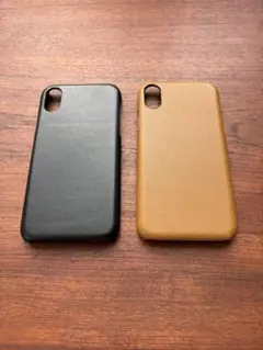 iPhoneX用　本革レザーケース　2個セット