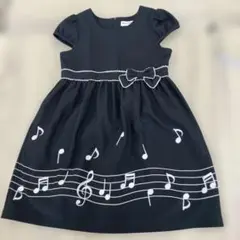 MOO NON NON キッズ ワンピース 130 音楽柄