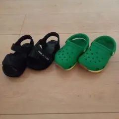 ベビー　サンダル　2足セット　クロックス　コムサ・デ・モード