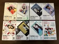 instax mini フィルム 8種類 10枚入り8箱セット