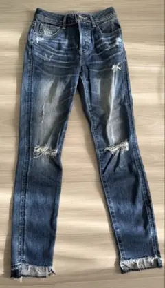 rienda リエンダ ハイウエスト アンクルパギンス スキニーデニム