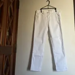 美品　Gap Girlfriend Coupe ホワイトデニム W70のサムネイル