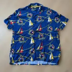 FOREVER 21 半袖シャツ 総柄 オープンカラー