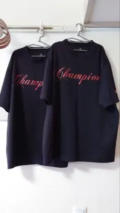 【2枚セット】Championチャンピオン 半袖Tシャツ Lサイズ 黒 スポーツ