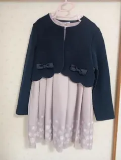 any FAM フォーマルワンピース　ジャケット　卒園式　入学式　130cm