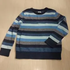 GAP KIDS 青系ストライプ セーター Sサイズ