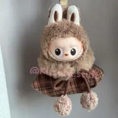 POPMART LABUBU Pin for Love ラブブ 服　茶色