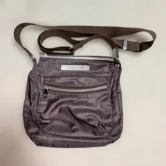 シャルルジョルダン　光沢のあるブラウン　ショルダーバッグ