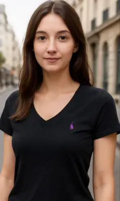 Ralph Lauren Tシャツ Vネック　ラルフローレン グレー