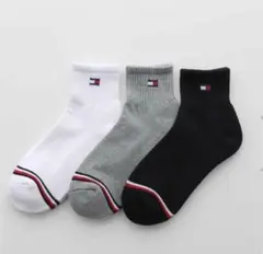 TOMMY HILFIGER 三足組　ソックス　25cm〜27cm