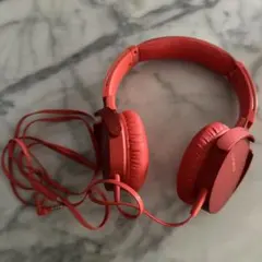 SONY MDR-XB550 有線ヘッドホン レッド 交換用イヤーパッド付 SONY MDR-XB550 有線ヘッドホン レッド 交換用イヤーパッド付 - メルカリ