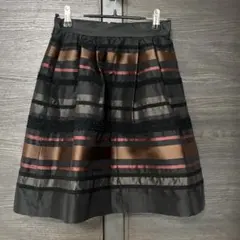 Ballsey（ボールジィ）｜上品ライン×ストライプ フレアスカート サイズ34