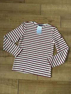 セントジェームス 長袖 赤白ボーダー カットソー 長袖Tシャツ ロンT トップス