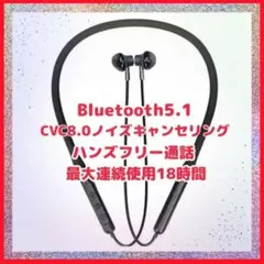 Bluetooth 5.1 ワイヤレスイヤホン CVC8.0ノイズキャンセリング