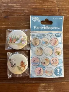 東京ディズニーシー 缶バッジ 2個セット