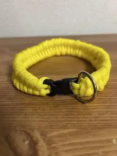 〔No.6〕パラコード首輪　内径26㎝　フィッシュテール編み