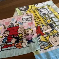 【スヌーピー】　フェイスタオル＆ハンドタオルセット♪