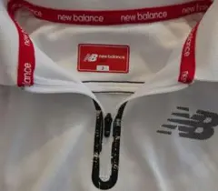 new balance ハーフジップポロシャツ L ホワイトのサムネイル