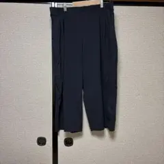 ウルトラストレッチアクティブワイドパンツ丈短め　UNIQLOブラック