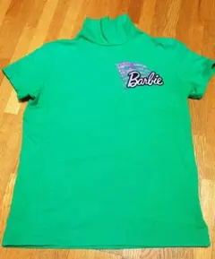 PEARLY GATES　Barbie 緑色 ハイネック Tシャツ 半袖