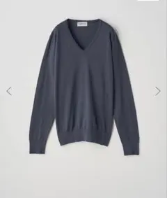 新品 タグ付き ジョンスメドレー Ｖネック長袖コットンニットプルオーバーＭ