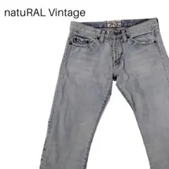（人気）natuRAL Vintageダメージ加工・ビンテージ風・デニムジーンズ