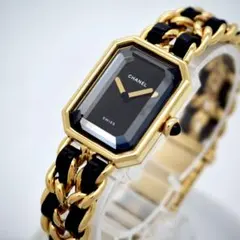 618 稼働　CHANEL 時計　プルミエール M H0001 GP×レザーのサムネイル
