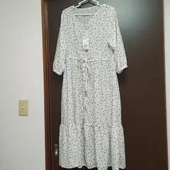 新品タグ付き　ハニーズ　花柄　ロングワンピース　大きいサイズ 完売品