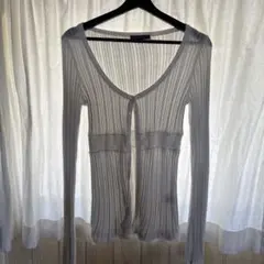 BRANDY MELVILLE ホワイト　長袖カーディガンのサムネイル