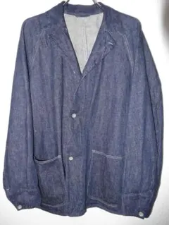 【希少サイズ３】COMOLI コモリ　デニムカバーオールジャケット インディゴ