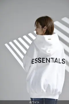 ESSENTIALS ホワイト パーカー 確実正規品