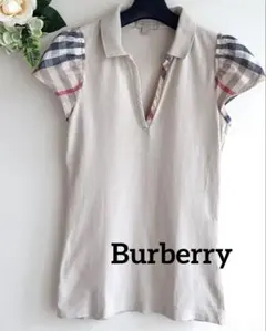N*a様 週末限定価格【美品】BURBERRY BRIT メガチェック ポロシャ BURBERRY - 希少【美品/B-】Burberry Brit バーバリー ポロシャツ