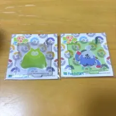 ファミマ ぽこあポケモン　アクリルパズルキーホルダー　カビゴン　モジャンボのサムネイル