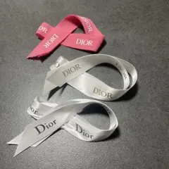 Dior ロゴ入りサテンリボン 3色3本セット