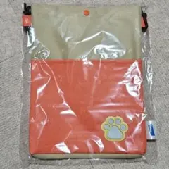 エランコ 犬用 お散歩バッグ 肩がけタイプ オレンジとベージュ 斜めがけ